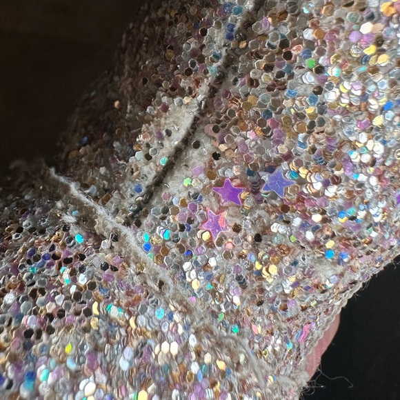 Used Cat & Jack Toddler Girls Holland Zipper Shearling Style Gold Boots size 7 - Picture 8 of 9